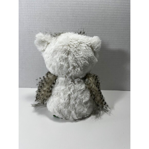 Opal the Owl Portland Plush 9" Stuffed Animal Realistic Barn Owl White Gray - Picture 5 of 8
